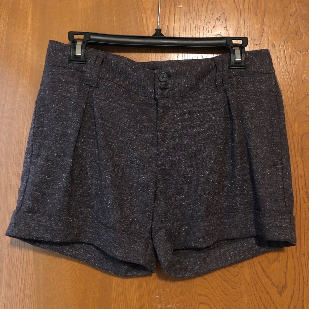 Daisy Fuentes brown tweed cuffed shorts womens 2